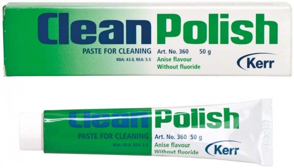 CleanPolish™ Reinigungspaste von Kerr - ohne Fluorid, Anisgeschmack, 50 Gramm